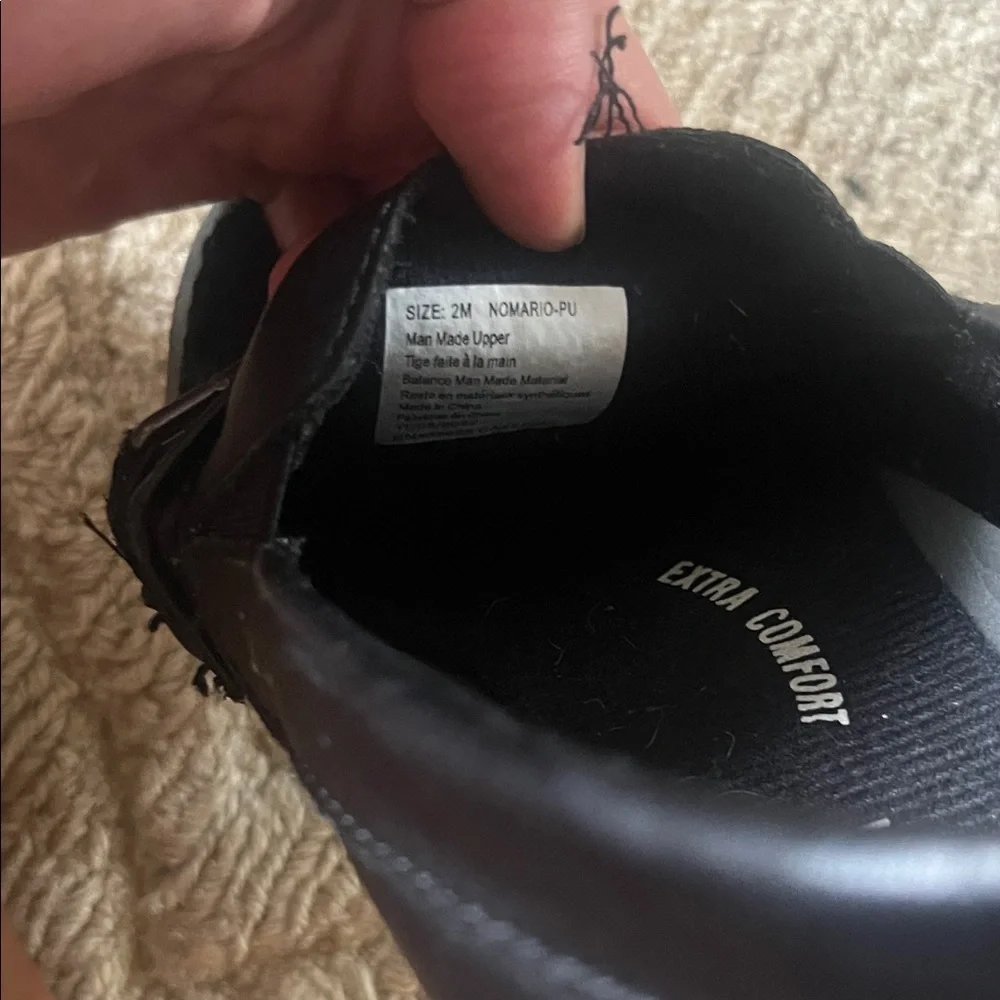 Nordstrom Black Leather Loafers for boys
